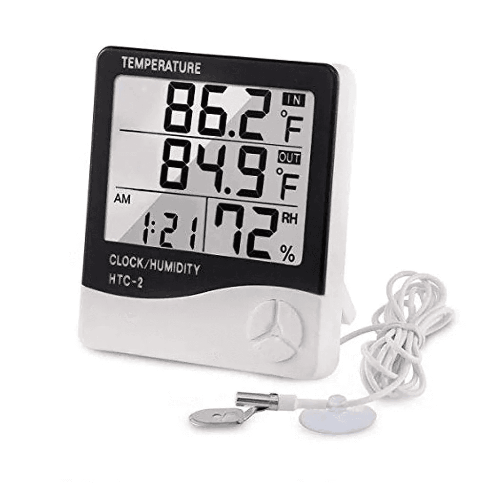 HTC-2 digital thermohygrometer with external temperature probe